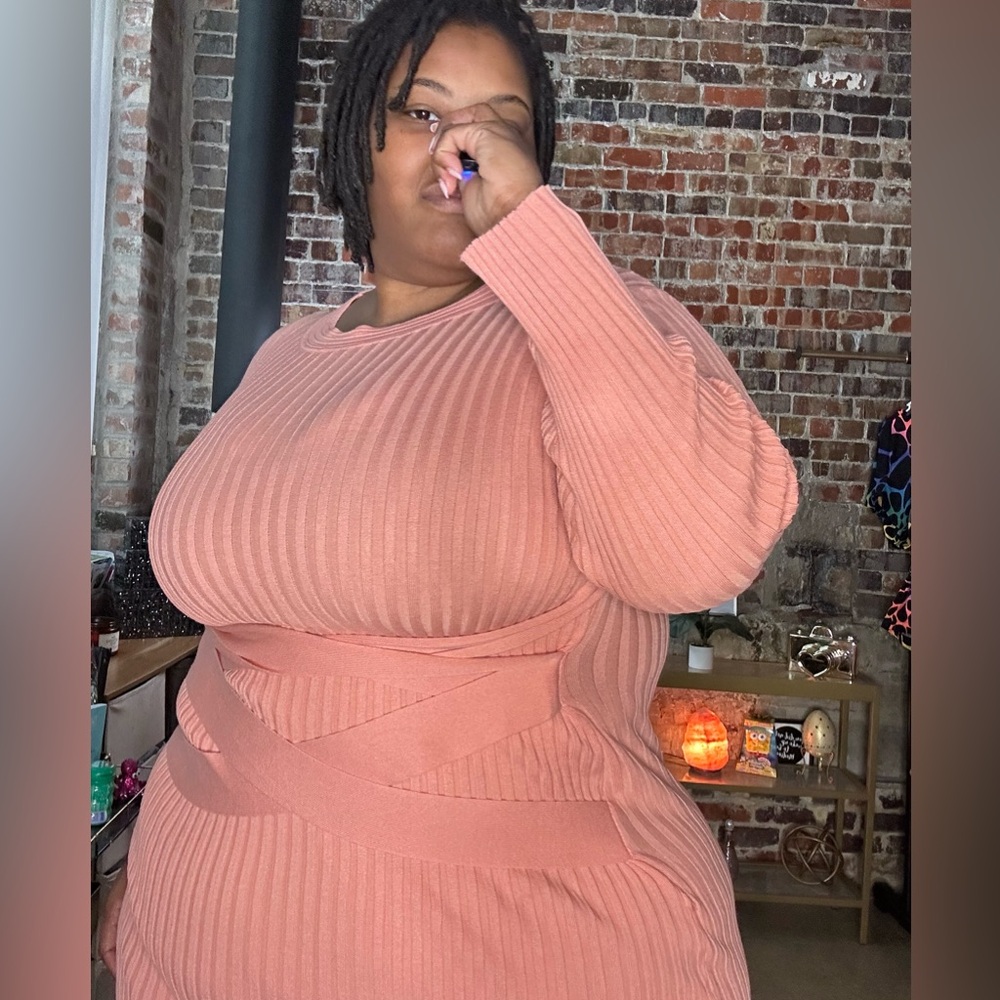 Pink almost cream Sweater Dress